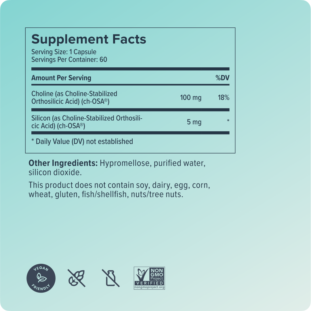 Collagen Booster Supplement - 60 Vegan Capsules - Patented ch-OSA Activator for Skin, Hair, Nails & Joints - Supports Natural Production - 30-Day Supply