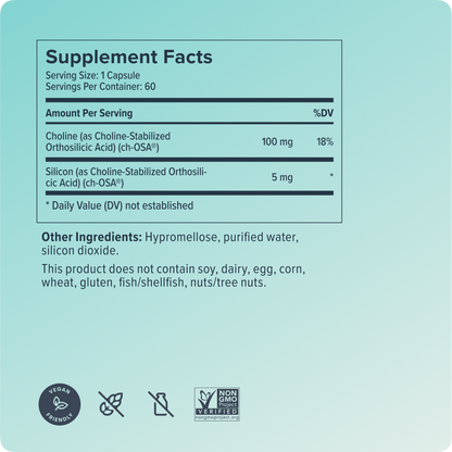 Collagen Booster Supplement - 60 Vegan Capsules - Patented ch-OSA Activator for Skin, Hair, Nails & Joints - Supports Natural Production - 30-Day Supply